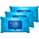 Clorox Disinfecting Wipes, Bleach Free Cleaning Wipes, Fresh Scent, Moisture Seal Lid, 75 Wipes, Pack of 3 (New Packaging) Subscribe And Save