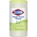 Clorox Multi-Purpose Paper Towel Wipes, Jasmine Scent - 75