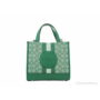 Coach (C8417) Dempsey Small Green Jacquard Canvas Logo Patch Tote 22 Handbag