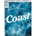 Coast Refreshing Deodorant Bar Soap, for All Skin Types, Classic Scent, 3.2 oz, 8 Bars