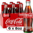 Coca-Cola Soda Pop, 8 fl oz, 6 Pack Glass Bottles