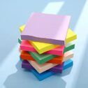 Codiea Sticky Notes 3x3, Bright Colorful Stickies, 100 Sheets Total, Strong Self-Stick Notes