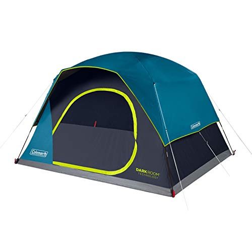 Coleman Camping Tent | Dark Room Skydome Tent, Blue, 6 Person