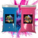 Color Blaze Gender Reveal Powder- 1 lb Pink & 1 lb Blue (2 lbs Total) –Perfect for Baby Reveals for...