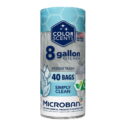 Color Scents With Microban® 8-Gallon Drawstring Trash Bags, Simply Clean Scent, 40 Bags