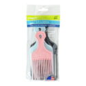 Conair Lift & Define Detangling Hair Pick Combs in Multi-Size Pack, Black, Light Blue and Pink, 3 Ct