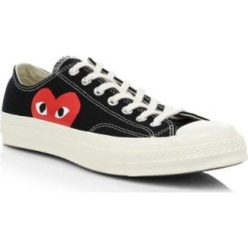 Converse Shoes | Comme Des Garcons Play X Converse Play One Heart Low-Top Sneakers | Color: Black | Size: 7