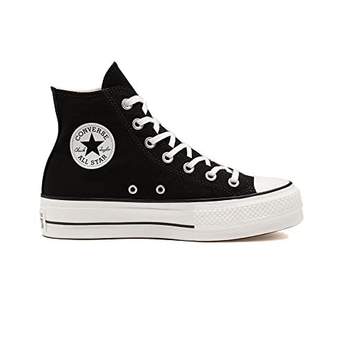 Converse Women's Chuck Taylor All Star Lift Sneakers (6.5 Men 8 Women, Black/White/Core Black, Numeric_6_Point_5)
