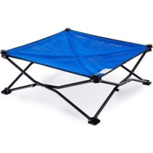 Coolaroo Aquatic Blue On the Go Elevated Pet Bed, 30