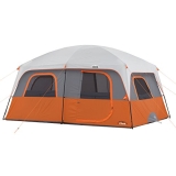 CORE 10 Person Straight Wall Cabin Tent (Orange) HOT DEAL AT AMAZON!