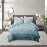 CosmoLiving Cleo Ombre Shaggy Fur Comforter Set on Sale At JCPenney