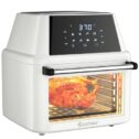 Costway 19 QT Multi-functional Air Fryer Oven Dehydrator Rotisserie w/Accessories White, Green and Red