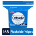 Cottonelle Flushable Wet Wipes for Adults, 1 Refill Pack, 168 Flushable Wipes