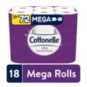 Cottonelle Ultra ComfortCare Soft Toilet Paper, 18 Mega Rolls