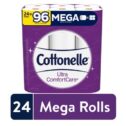 Cottonelle Ultra ComfortCare Soft Toilet Paper, 24 Mega Rolls