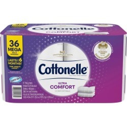 Cottonelle Ultra ComfortCare Toilet Paper (268 sheets, 36 Mega Rolls)