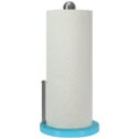 Countertop Paper Towel Holder with Weighted Base, Tension Arm, Turquoise