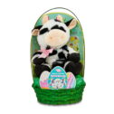 Cow Plush Easter Basket Gift Set
