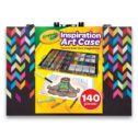 Crayola Assorted Zigzag Inspiration Art Case, 140 Piece, Art Set for Kids (Styles May Vary)