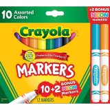 Crayola Markers, Assorted Colors, 12/Box (58-7750) on Sale At Staples