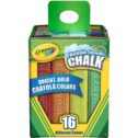 Crayola Washable Sidewalk Chalk, Assorted Colors 16 ea Pack of 4