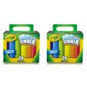 Crayola Washable Sidewalk Chalk In Assorted Colors, 24 Count 2 Pack