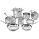 Cuisinart Chef's Classic Pro 11-Piece Cookware Set in Stainless Steel
