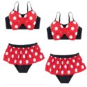 Cute Bowknot Baby Girl Kids Bathing Suit Swimwear Bikini Set Tankini Swimsuit Costume