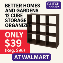 Better Homes and Gardens 12 Cube Storage Organizer Only $39 at Walmart! (Reg. $96)