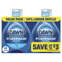 Dawn Powerwash Fresh Scent Spray Refill, Liquid Dish Soap, Fresh Scent, 2 Refills, 21.5 fl oz ea