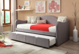 Upholstered Day Bed with Trundle – MAJOR PRICE DROP + FREE SHIPPING