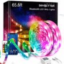 DAYBETTER Led Strip Lights for Bedroom 65.6ft with App Control Remote Music Sync 5050 RGB 12 Volts 2 Rolls of...