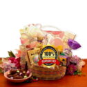 Day Delivery - Happy Easter Eggs-Travanganza Easter Gift Basket Family, Adult Easter Basket Gifts, Easter Gift Basket