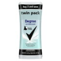 Degree Ultra Clear Long Lasting Women's Antiperspirant Deodorant Stick Twin Pack, Fresh, 2.6 oz