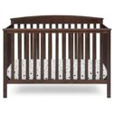 Delta Children Hanover 6-in-1 Convertible Baby Crib, Walnut Espresso