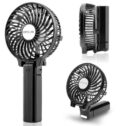 Deluxe Portable Personal Handheld Fan Universal Battery Operated USB Rechargeable Mini Fans 3 Speeds 180° Rotation Foldable Personal Desk Fan...