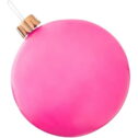 Dengmore 29.5 Inch Outdoor Christmas Ornaments Inflatable Decorated Ball PVC Giant Xmas Ball Indoor Outdoor Holiday Yard Lawn Porch Decor...