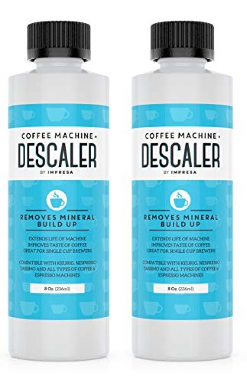Descaler (2 Pack, 2 Uses Per Bottle) - Made in the USA - Universal Descaling Solution for Keurig, Nespresso, Delonghi...