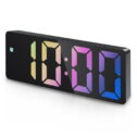 Designice ORIA Digital Alarm Clock, 6.5inch Large Display LED Clock,Multicolor
