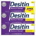 Desitin Maximum Strength Zinc Oxide Diaper Rash Paste 4.8 oz. (Pack of 3)