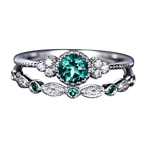 Diamond Rings, Luxury Elegance Fashion All Kinds of Diamond Rings Couple Charm Jewelry for Women Girls Valentines Birthday Anniversary Gift,...