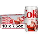 Diet Coke Diet Cola Soda Fridge Pack, 7.5 fl oz Mini Cans, 10 Pack