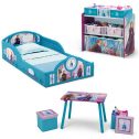 Disney Frozen II 5-Piece Toddler Bedroom Set by Delta Children - Includes Toddler Bed, Table & Ottoman Set, Multi-Bin Toy...