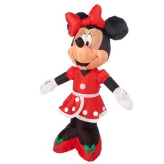 Disney Minnie Mouse Christmas Inflatables, 5 ft