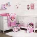 Disney Minnie Mouse Loves Dots 3-piece Crib Bedding Set and Keepsake Storage Box