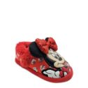 Disney Minnie Mouse Toddler Girl's Plush A-Line Slippers