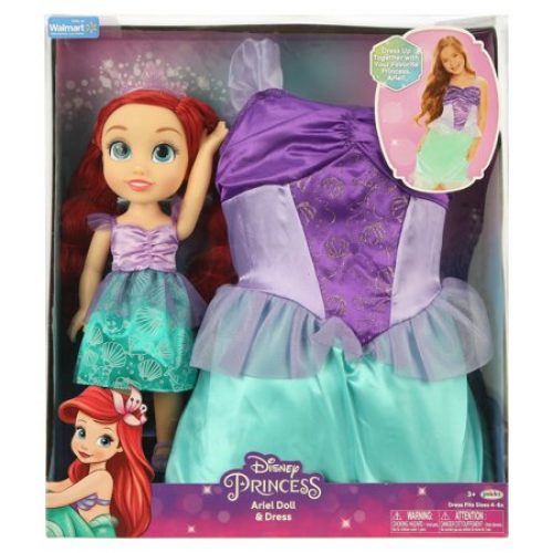 Disney Princess My Friend Ariel Doll with Child Size Dress Gift Set