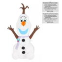 Disney Frozen Olaf with Scarf 4 ft Airblown Inflatable with 2 repair patches