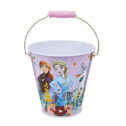 Disney Frozen Purple Tin Pail with Handle, 1 Count, Easter Egg Hunt Pail, 7 inches High