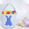 DJKDJL Easter Decorations,Easter Basket Holiday Rabbit Print Canvas Gift Bag Carrying Eggs Candy Bag Warehouse Sale Clearance Cheap Stuff Under...